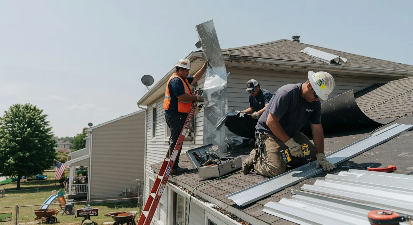 Storm Damage Metal Roof Repair in Alexandria, LA